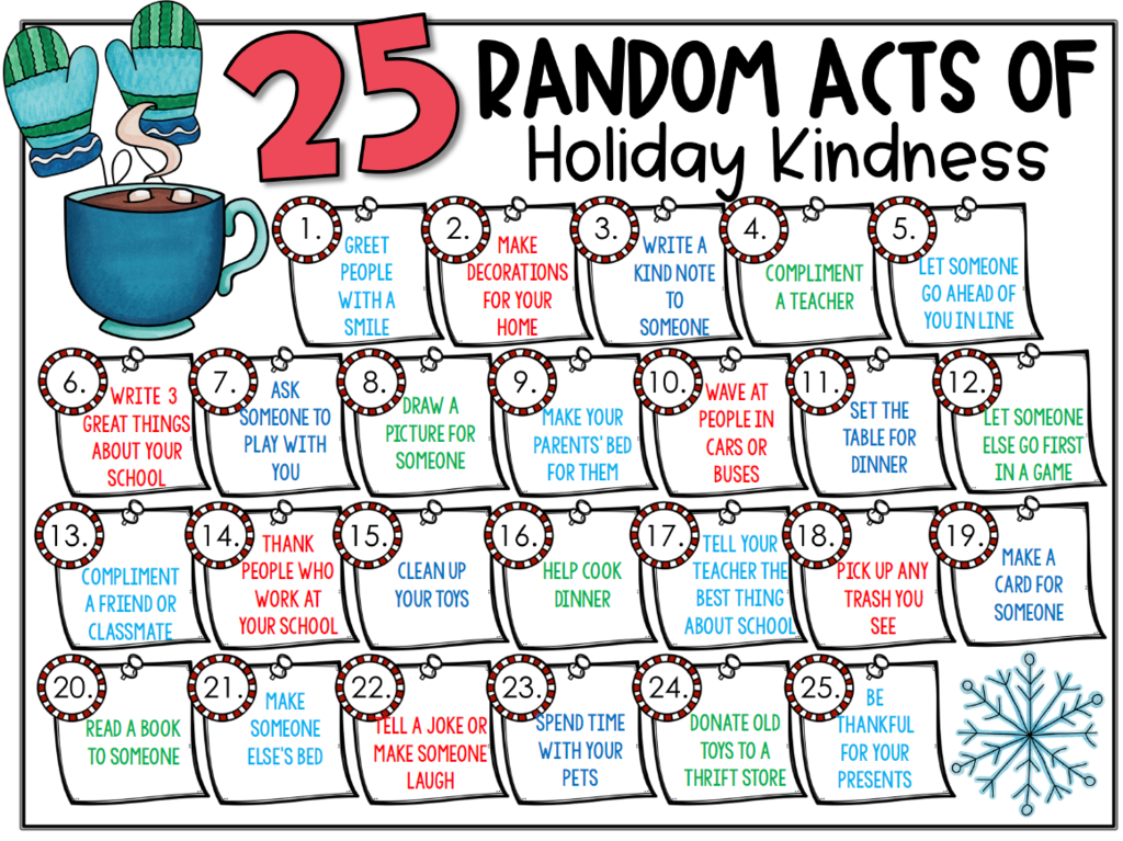 CSE Random Acts of Kindness Calendar