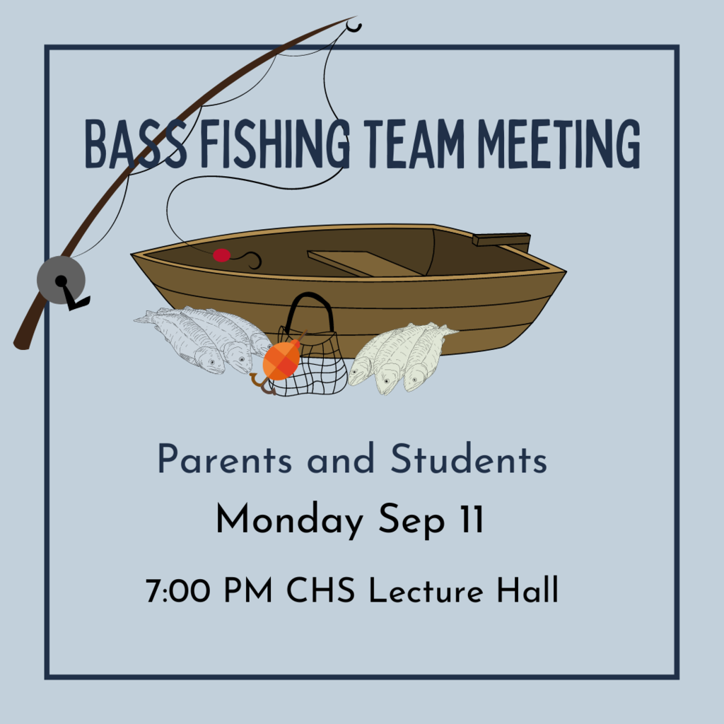 Bass Fishing Team Meeting Monday September 11th 7 PM