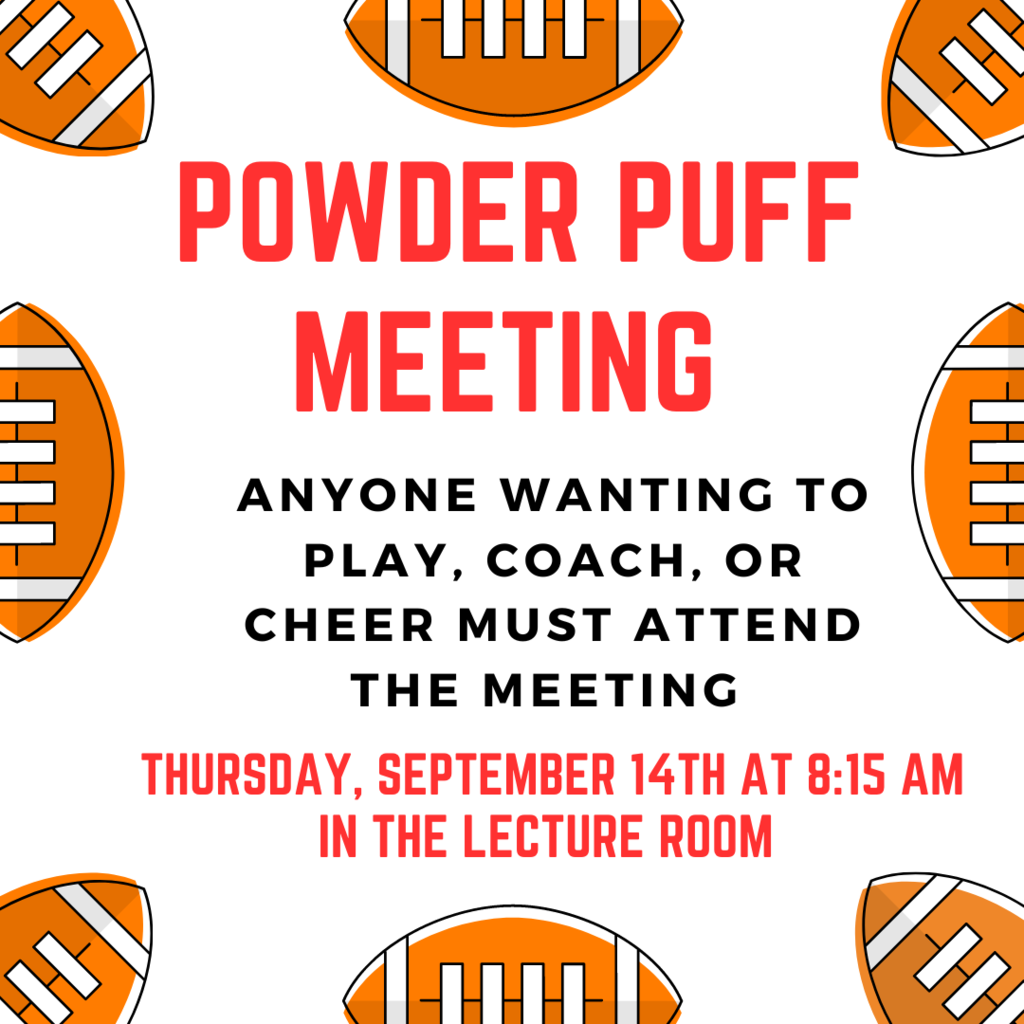 Powder Puff Meeting Thursday Sep 14th 